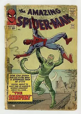 Buy Amazing Spider-Man #20 PR 0.5 1965 1st App. Scorpion • 290.37£