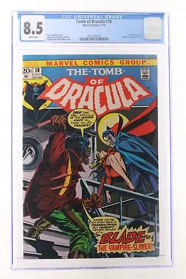 Buy Tomb Of Dracula #10 - Marvel Comics 1973 CGC 8.5 1st Appearance Of Blade • 1,318.41£