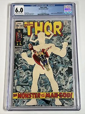Buy Thor #169 CGC 6.0 (1969) Origin Of Galactus | Marvel Comics • 125.41£