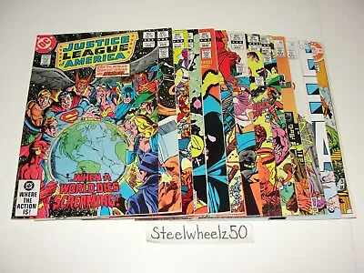 Buy Justice League Of America 13 Comic Lot DC 1983 210-216 219 220 221 223 261 Ann 1 • 31.66£
