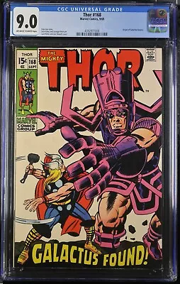 Buy 1969 Thor 168 CGC 9.0 Origin Of Galactus. • 527.68£