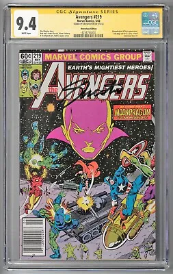 Buy Avengers #219 CGC SS 9.4 (May 1982, Marvel) Signed By Jim Shooter, Newsstand Ed. • 107.05£