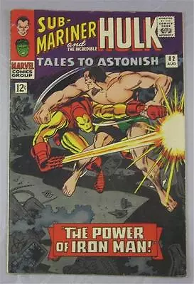 Buy Tales To Astonish #82 Aug 1966 Sub-mariner Versus Iron Man Incredible Hulk • 31.23£