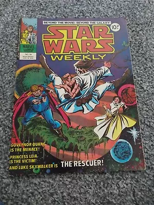 Buy Star Wars Weekly No 28 Marvel UK 1978 Series Of Comics Leia Skywalker Cover • 3£