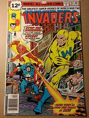 Buy The Invaders  #35 U.K Copy 12  Pence. December 1978 Marvel Comics. • 4.99£