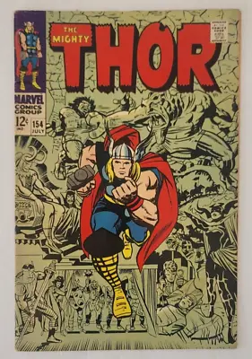 Buy Thor #154 1st App Of Mangog Jack Kirby Stan Lee Marvel Comics 1968 • 43.48£