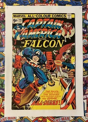 Buy Captain America #196 - Apr 1976 - Elite Appearance! - Fn/vfn (7.0) Pence Copy! • 8.99£