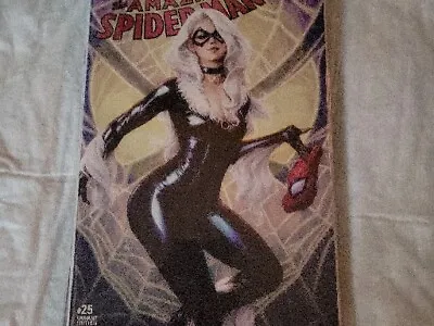 Buy Amazing Spider-Man #25 (2017 Marvel) Black Cat Stanley Artgerm V077 • 24.07£