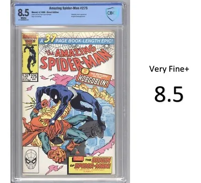 Buy Amazing Spider-man #275 - Key & Origin Of Spider-Man Retold! CBCS 8.5 - New Slab • 44.48£