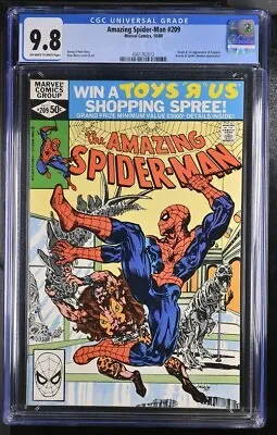 Buy Amazing Spider-Man 209 CGC 9.8 Origin & 1st Appearance Of Calypso 1980 • 151.14£