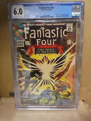 Buy Marvel Comics Fantastic Four 53 CGC 6.0 1st Appearance Klaw • 499.99£