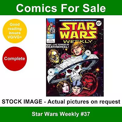 Buy Star Wars Weekly #37 Comic - VG/VG+ 18 October 1978 - Marvel UK • 3.49£