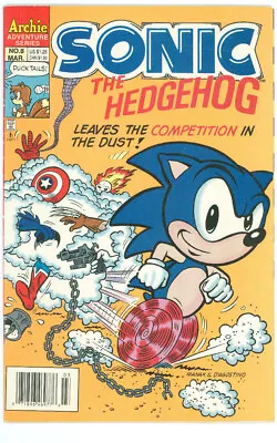 Buy Sonic The Hedgehog #8 Newsstand Variant 1 Archie Comics 1994 Marvel/DC Crossover • 72.28£
