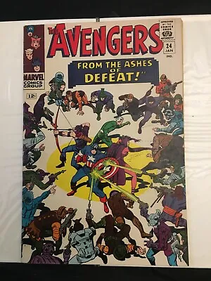 Buy Marvel The Avengers No 24  US Comic  Silver Age  12 Cents  1960's • 55£