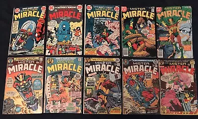 Buy MISTER MIRACLE Lot Of 10 Comics #1, 4(KEY), 5, 6, 8, 12, 13, 14, 23,24 GD- To VG • 80.33£