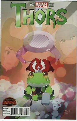 Buy Thors #3 Throg Ryu Moto Manga Variant Secret Wars Frog 366 2015 Marvel Comics • 79.29£