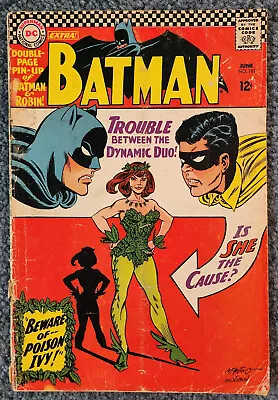 Buy Batman #181 DC Comics 1966 Key 1st App. Of Poison Ivy With Pinup - G/VG • 279.82£