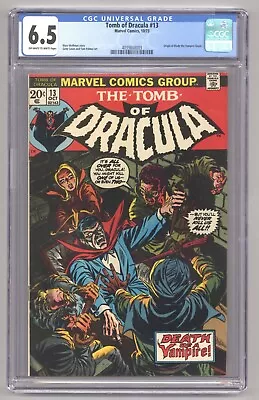 Buy Tomb Of Dracula 13 (CGC 6.5) Origin Of Blade The Vampire Slayer 1973 Marvel Y374 • 71.15£