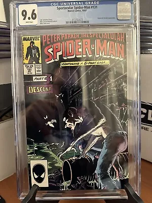 Buy Spectacular Spider-man #131 CGC 9.6 NM+ Part 3 Kraven's Last Hunt White Pages • 78.83£