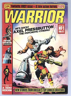 Buy Warrior 1 (VG+) Alan Moore Bolton 1st V FOR VENDETTA Marvelman 1982 Quality Y449 • 79.05£