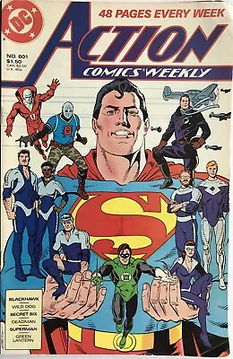 Buy Action Comics #601 F 1988 Superman Secret Six Green Lantern Black Hawk  • 5.49£