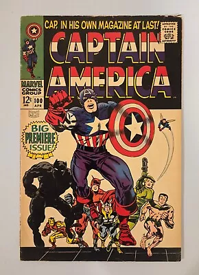 Buy Marvel CAPTAIN AMERICA  #100 (1968) Big Premiere Issue! VG (4.0) • 189.75£