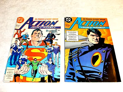 Buy Action Comics #'s: 601, 603 Weekly (May & June, 1988), 2 Issue Lot, 5.5-6.5 FN • 3.12£