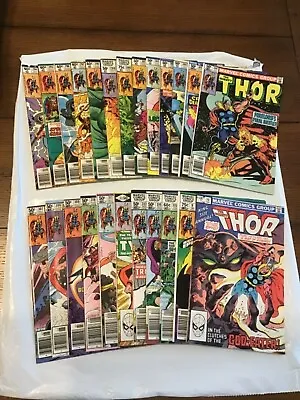 Buy Lot Of (24) Marvel Comics Mighty Thor #294-315 & Annual #9-10 High Grade • 100.53£