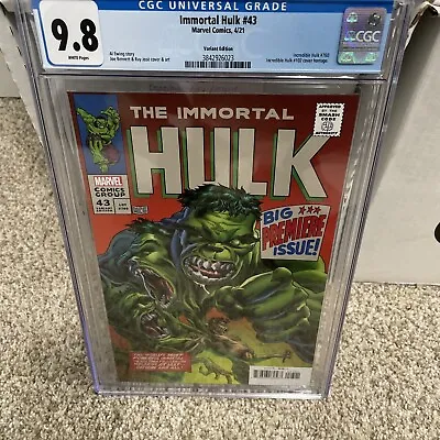 Buy Immortal Hulk #43 - Bennett Homage Variant - CGC 9.8 • 79.95£