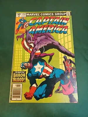 Buy Captain America  #254 (1981) Key Issue Death Of Baron Blood- John Byrne Cover  • 12.01£