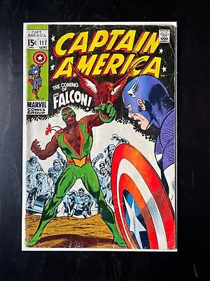 Buy Captain America #117 - First Appearance Of Falcon - 1969 - See Pics • 152.80£