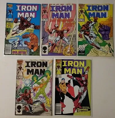 Buy IRON MAN # 206, 207, 209, 211, 213 - Marvel Copper Age Lot Of (5) • 14.45£
