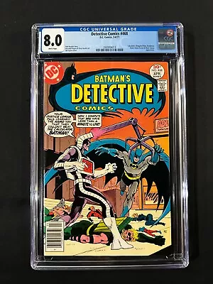 Buy Detective Comics #468 CGC 8.0 (1977) - Batman, Atom, Green Arrow & Black Canary • 40.15£