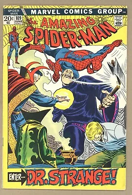 Buy Amazing Spider-Man 109 (FN+) Romita DR STRANGE Gwen Flash Thompson 1972 X866 • 33.26£