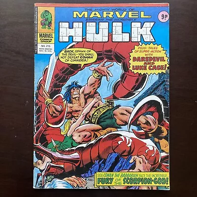 Buy Mighty World Of Marvel #215 Marvel UK Magazine November 10 1976 Hulk FF DD • 7.99£