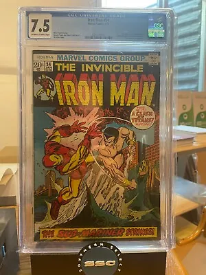 Buy Iron Man #54 CGC VF- 7.5 1st Appearance Moondragon! Marvel! Gil Kane Cover! • 96.51£