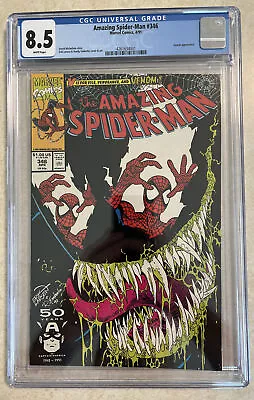 Buy Amazing Spider-Man #346 CGC 8.5 (1991) Venom Appearance Marvel Comics • 43.36£