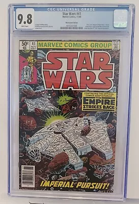 Buy Star Wars #41 CGC 9.8 (NM+/Mint) 1st Yoda (Newstand Variant) White Pages • 241.28£