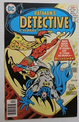 Buy Batman's DETECTIVE COMICS #466 -Calculator Vs G. Arrow- DC 1976 VF Vintage Comic • 27.70£