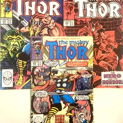 Buy Thor. 1st Series # 415-417. (3 Issue Lot).  March-may. 1990. Vfn+/vfn & Vfn • 16.99£