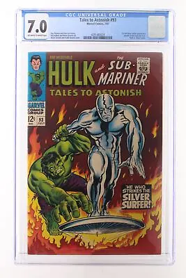 Buy Tales To Astonish #93 - Marvel Comics 1967 CGC 7.0 1st Full Silver Surfer Appear • 236.68£