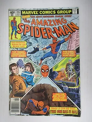Buy 1979 Marvel Comics The Amazing Spider-Man #195 2nd Black Cat Mark Jeweler's • 31.58£