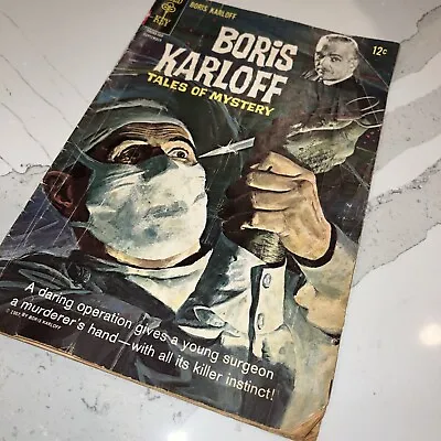 Buy BORIS KARLOFF TALES OF MYSTERY 19 (1967) Disturbing Eye Injury Cover; VG 4.0 • 12.03£