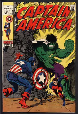 Buy Captain America #110 7.5 // 1st Appearance Of Madame Hydra Marvel Comics 1969 • 135.19£