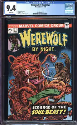 Buy Werewolf By Night #27 Cgc 9.4 White Pages // Marvel Comics 1975 • 134.40£