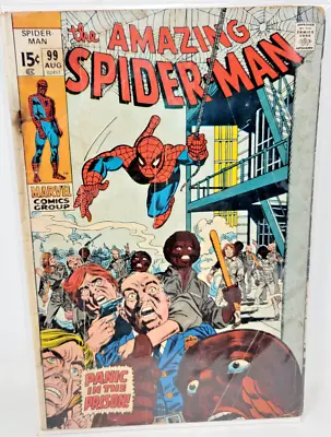 Buy Amazing Spider-man #99 Frank Giacoia Cover Art *1971* 3.0* • 15.18£