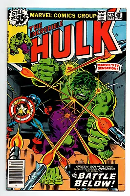 Buy Incredible Hulk #232 Newsstand - Captain America - 1987 - (-NM) • 8.02£