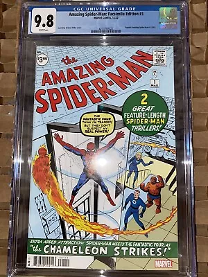 Buy Amazing Spider-Man #1 Facsimile Edition CGC 9.8 (Marvel Comics) • 90£