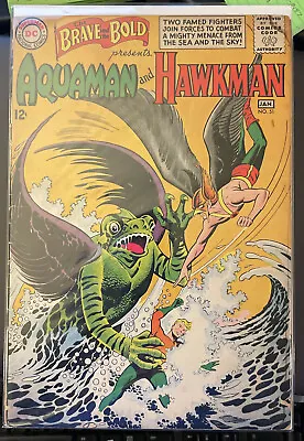 Buy Brave And The Bold 51 Silver Age Aquaman Hawkman Team Up • 20.11£