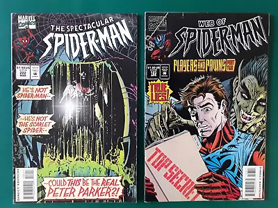 Buy Spectacular Spiderman 222, Web Of Spiderman 123, ( Players And Pawns ) 1995 • 3£